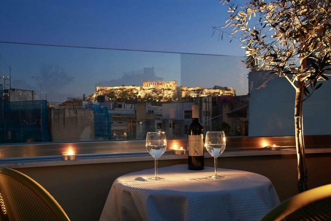 Spacious Suite W. Huge Balcony + Acropolis View Atény Exteriér fotografie