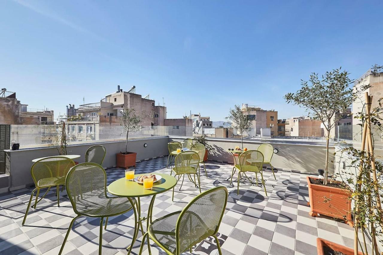 Spacious Suite W. Huge Balcony + Acropolis View Atény Exteriér fotografie
