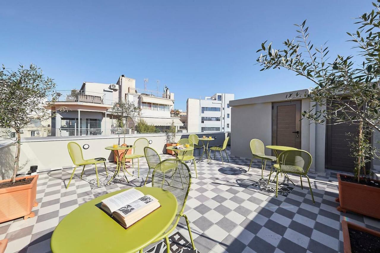 Spacious Suite W. Huge Balcony + Acropolis View Atény Exteriér fotografie