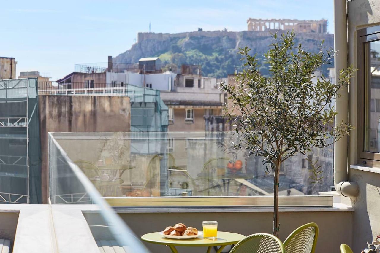 Spacious Suite W. Huge Balcony + Acropolis View Atény Exteriér fotografie