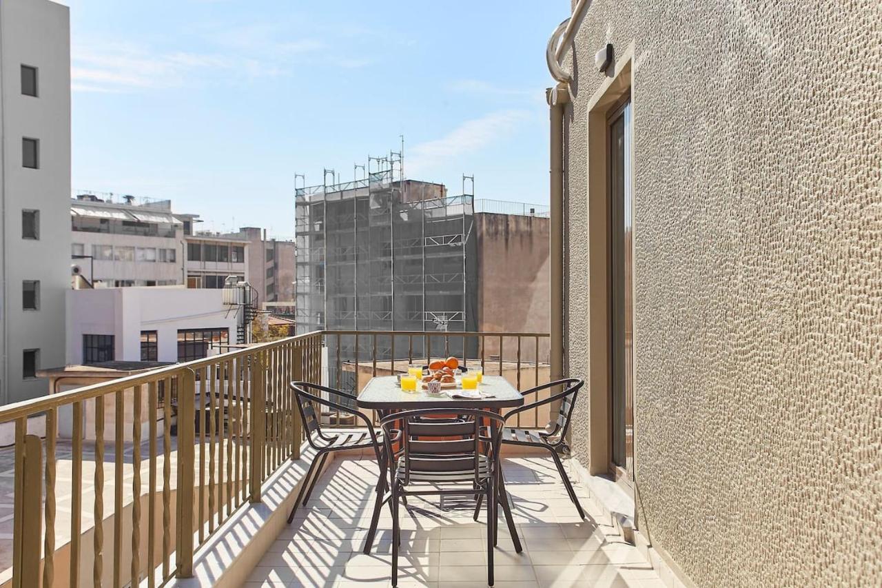 Spacious Suite W. Huge Balcony + Acropolis View Atény Exteriér fotografie